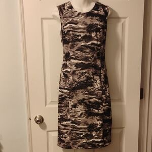 Jennifer Lopez Monochrome Abstract Mini Dress